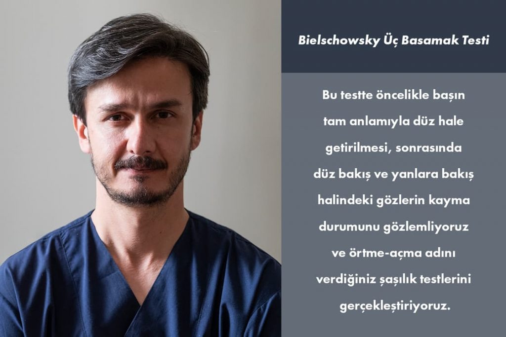 Bielschowsky üç basamak testi